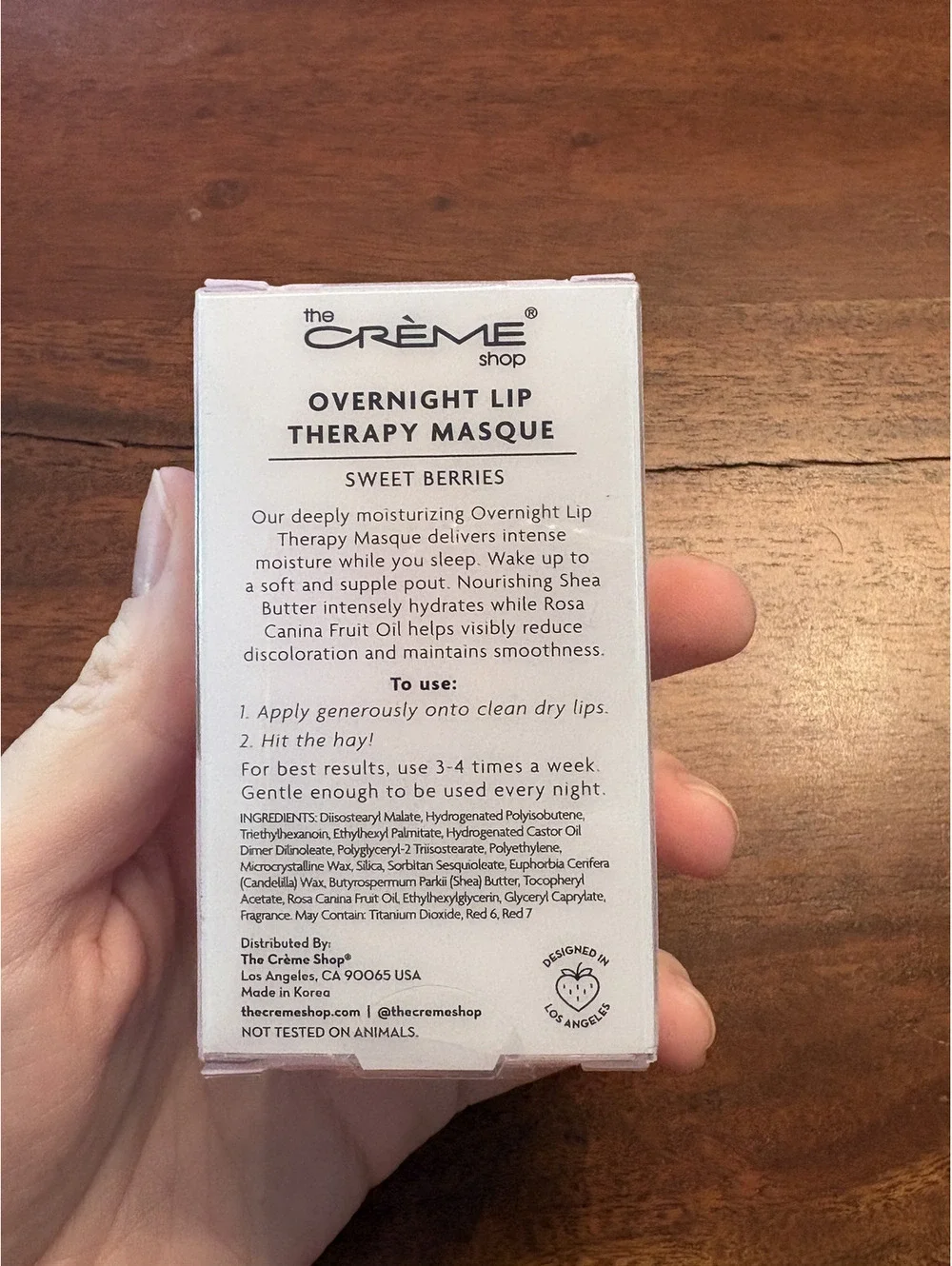 The Crème Shop Overnight Lip Therapy Masque Sweet Berries